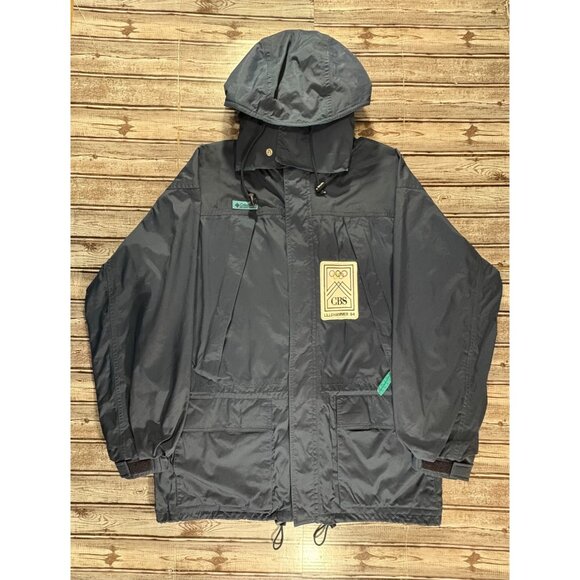 1994 CBS SPORTS LILLEHAMMER OLYMPIC Columbia omni Tech Jacket sz S color Blue - Picture 1 of 9